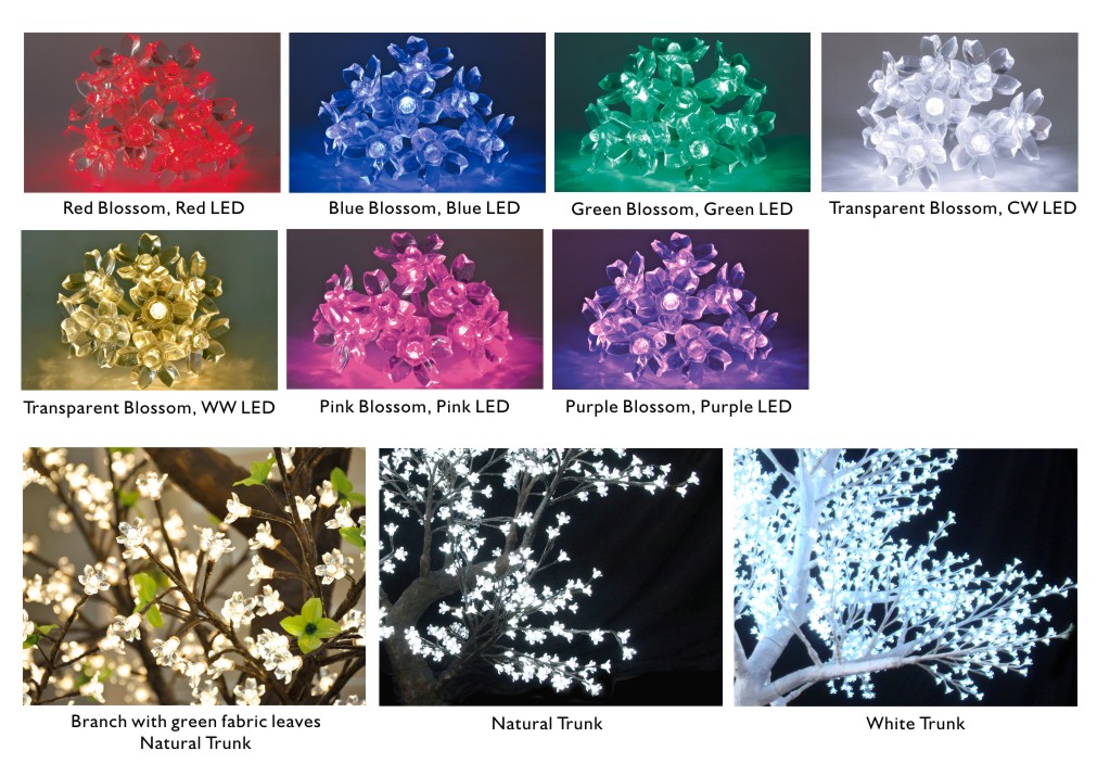 LED Artificial Cherry Blossom Tree