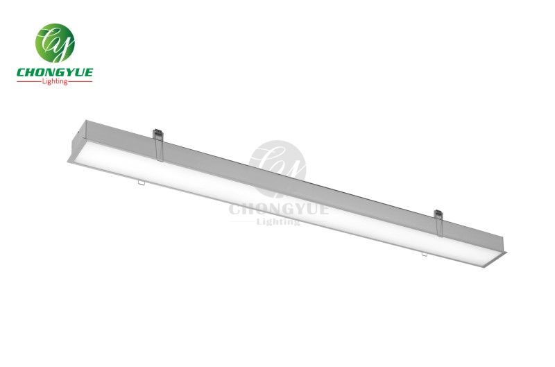 CE IP20 36W aluminum profile tube strip fixture recessed wall led linear light