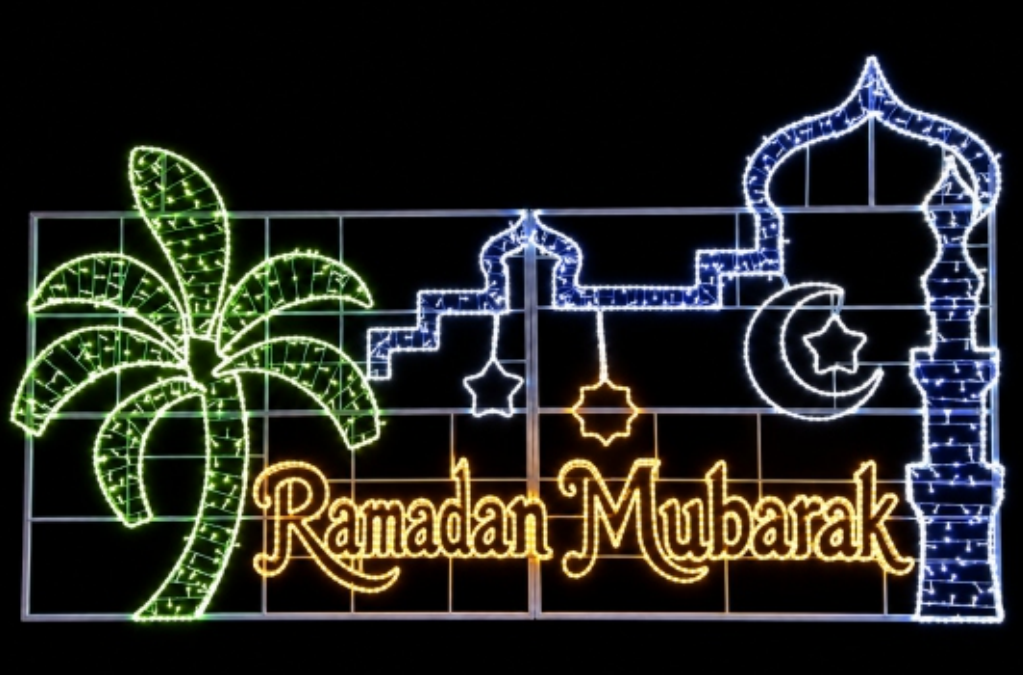 LED Ramadan Mubarak Festival Sign for Outdoor Commercial Decoration